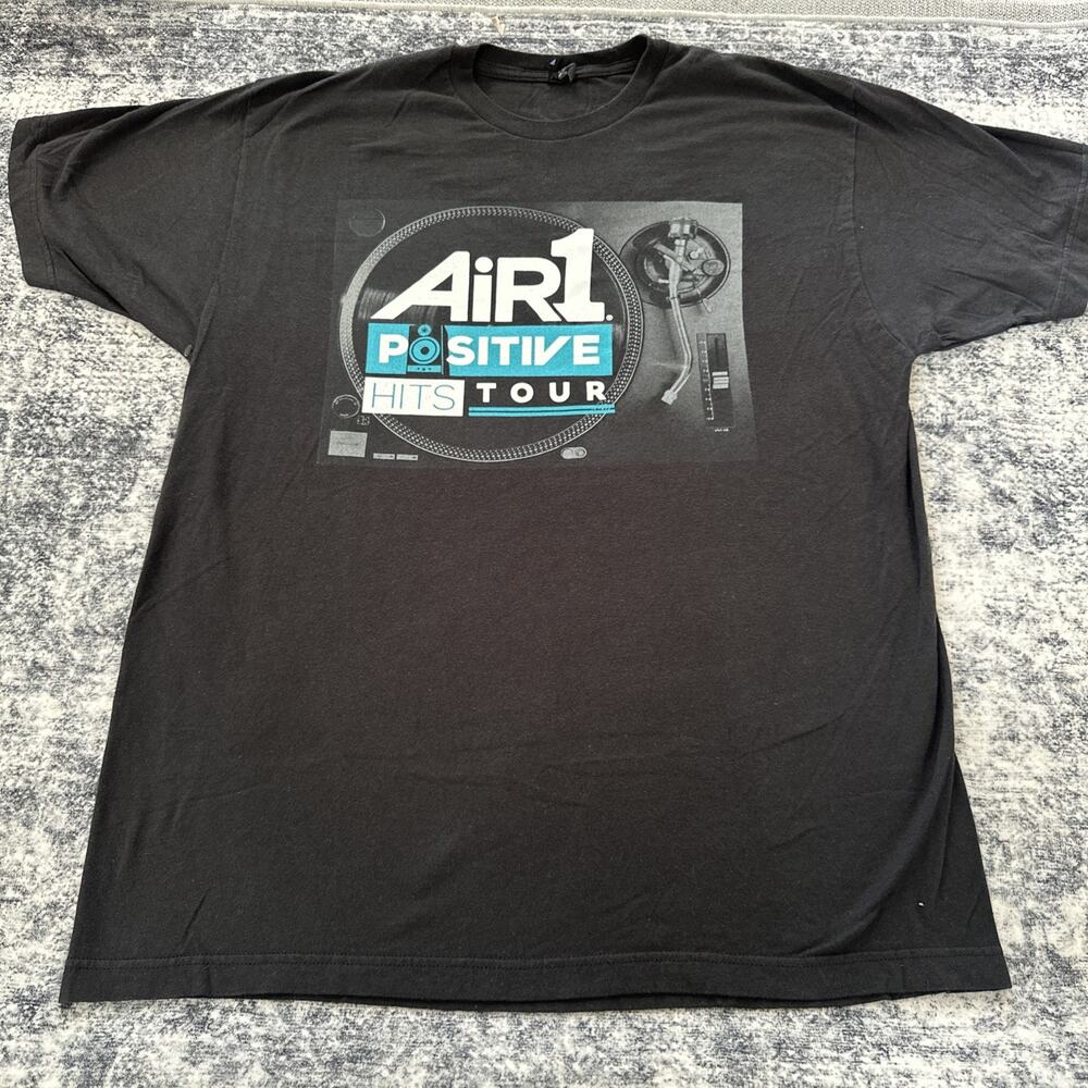 XL Air1 Positive Hits Tour 2014 Shirt Adult Size Short Sleeve Christian Music